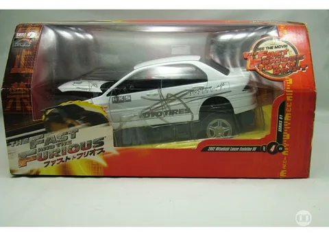 1/18 (RC2) 2002 MITSUBISHI LANCER EVO VII (Fast and the Furious Tokyo Drift) DEMONTE dir. (Beyaz)