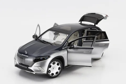 1/18 (Nzg) MERCEDES-MAYBACH EQS 680 SUV 2024 (Z 296) (Gümüş-Mavi)