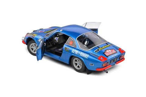 1/18 (Solido) ALPİNE A110 1600S – RALLYE MONTE CARLO – 1972 – #23 NİCOLAS/VİAL (Metalik Alpine Mavi)