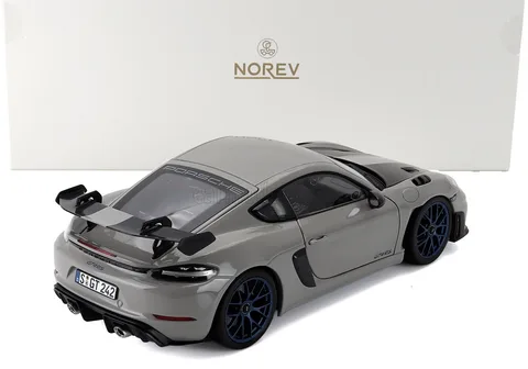 1/18 (Norev) PORSCHE CAYMAN GT4 RS 2023 WEISSACH PACKAGE (Opak açık gri)