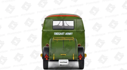 1/18 (Solido) VOLKSWAGEN KOOL KOMBI – ARMY FIGHTER –2023 (Askeri Zeytin Yeşili/Özel Grafik Kaplamalı)