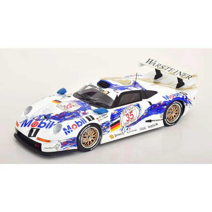 1/18 (Werk83) PORSCHE 911 GT1 WINNER 4H SPA 1996 BOUTSEN,STUCK (Mavi/Beyaz/Kırmızı)