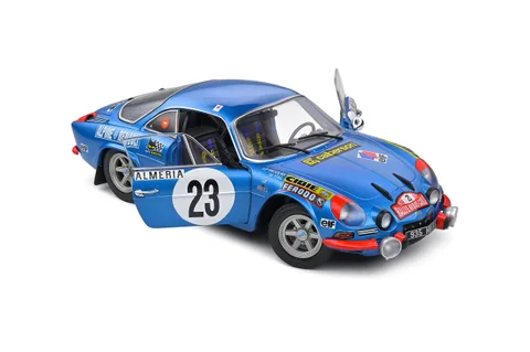 1/18 (Solido) ALPİNE A110 1600S – RALLYE MONTE CARLO – 1972 – #23 NİCOLAS/VİAL (Metalik Alpine Mavi)