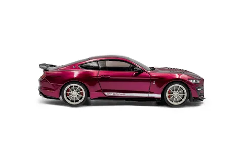1/18 (Solido) FORD SHELBY MUSTANG GT500KR 2023 (Metalik mor Beyaz şeritli)