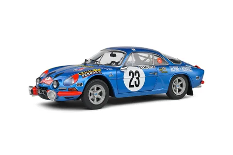 1/18 (Solido) ALPİNE A110 1600S – RALLYE MONTE CARLO – 1972 – #23 NİCOLAS/VİAL (Metalik Alpine Mavi)