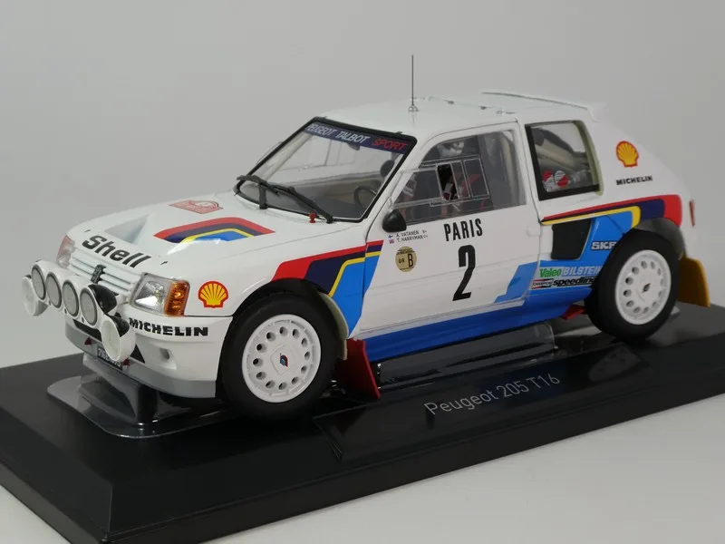 1/18 (Norev) PEUGEOT 205 T16 1985 MONTE-CARLO RALLY #2 ARİ VATANEN