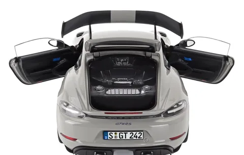 1/18 (Norev) PORSCHE CAYMAN GT4 RS 2023 WEISSACH PACKAGE (Opak açık gri)