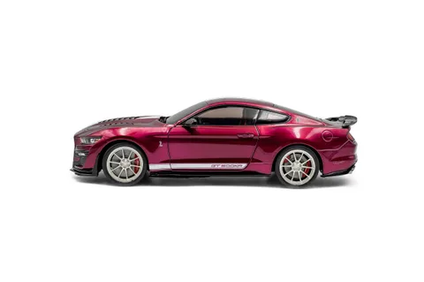 1/18 (Solido) FORD SHELBY MUSTANG GT500KR 2023 (Metalik mor Beyaz şeritli)