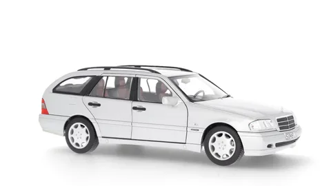 1/18 (Norev) MERCEDES-BENZ C 200 T-MODEL (S 202) 1997 (Parlak Gümüş)