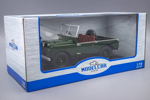 1/18 (Model Car Group) LAND ROVER SERIES I (Koyu yeşil/Britanya yarış yeşili)