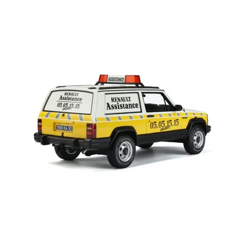 1/18 (Otto models) JEEP CHEROKEE RENAULT ASSISTANCE 1995 (RESİNE MODEL) (Beyaz-Sarı)