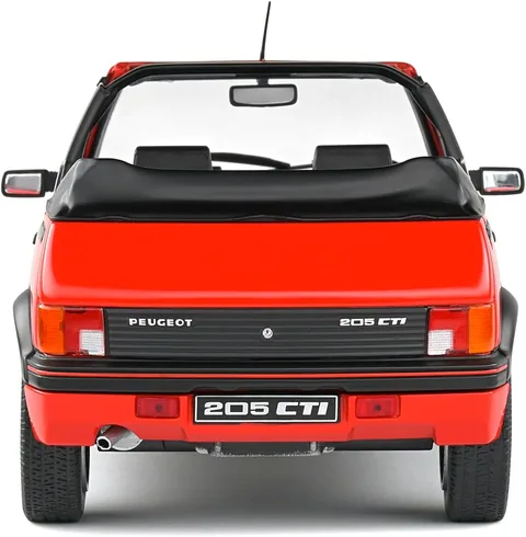 1/18 (Solido) PEUGEOT 205 CTI MK1 ROUGE 1989 (Vallelunga Kırmızısı)