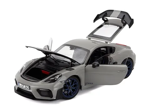1/18 (Norev) PORSCHE CAYMAN GT4 RS 2023 WEISSACH PACKAGE (Opak açık gri)