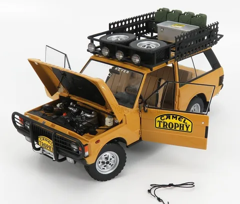 1/18 (Almost real) LAND ROVER RANGE ROVER ''CAMEL TROPHY'' PAPUA NEW GUINEA 1982 (Camel sarısı-Kum Sarısı)