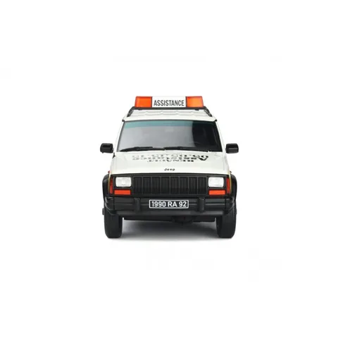 1/18 (Otto models) JEEP CHEROKEE RENAULT ASSISTANCE 1995 (RESİNE MODEL) (Beyaz-Sarı)