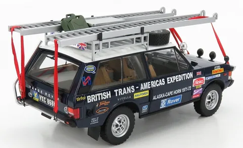 1/18 (Almost real) LAND ROVER RANGE ROVER THE BRITISH TRANS-AMERICAS EXPEDIHION EDITION 1971-1972 (868K) (Toskana mavisi