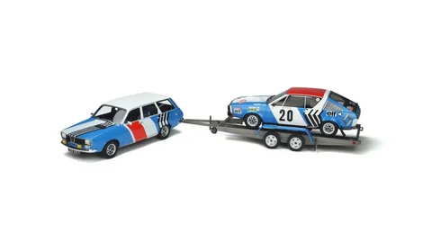 1/18 (Otto models) RENAULT 17 RALLİ TAKIMI MONTE-CARLO 1975 (Mavi ve Sarı / Yarış Grafikli)
