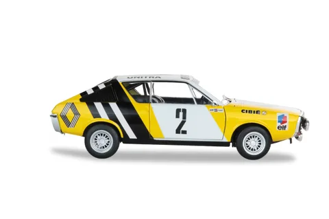1/18 (Solido) RENAULT 17 RALLYE DE POLOGNE 1976 (Sarı-Beyaz-Siyah)