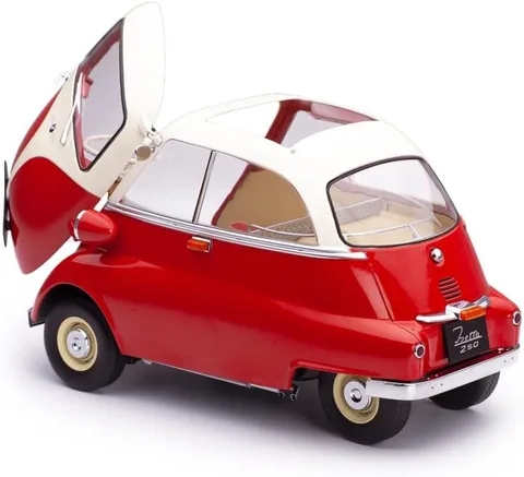 1/12 (KK scale) BMW 250 ISETTA 1959 (Kırmızı-Beyaz)