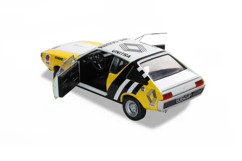 1/18 (Solido) RENAULT 17 RALLYE DE POLOGNE 1976 (Sarı-Beyaz-Siyah)