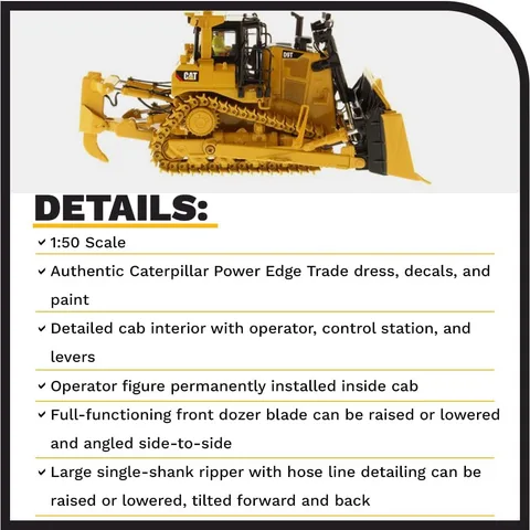 1/50 (Diecast masters) CATERPILLAR D9T TRACK-TYPE TRACTOR