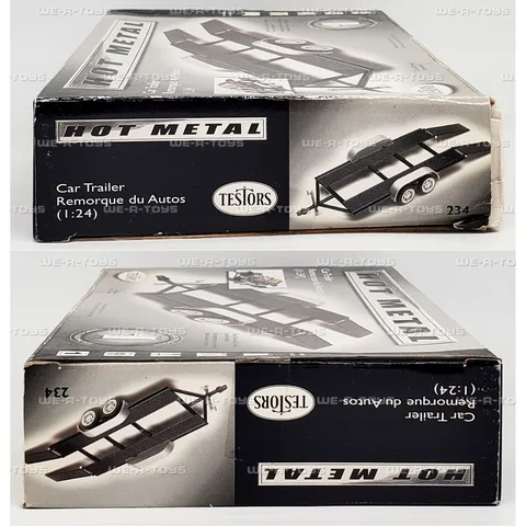 1/24 (Testors) CAR TRAILER REMORQUE DU AUTOS -1/24 Testors Araba Römorku Döküm Model Kiti