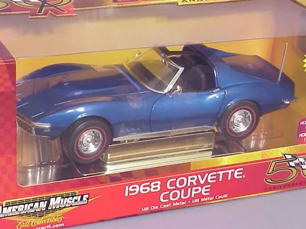 1/18 (American muscle)1968 CHEVROLET CORVETTE COUPE (Mavi)