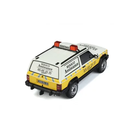 1/18 (Otto models) JEEP CHEROKEE RENAULT ASSISTANCE 1995 (RESİNE MODEL) (Beyaz-Sarı)