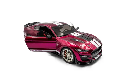 1/18 (Solido) FORD SHELBY MUSTANG GT500KR 2023 (Metalik mor Beyaz şeritli)