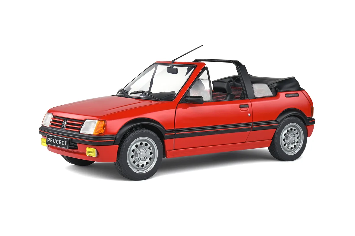 1/18 (Solido) PEUGEOT 205 CTI MK1 ROUGE 1989 (Vallelunga Kırmızısı)