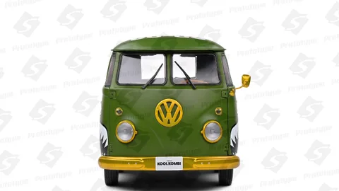 1/18 (Solido) VOLKSWAGEN KOOL KOMBI – ARMY FIGHTER –2023 (Askeri Zeytin Yeşili/Özel Grafik Kaplamalı)