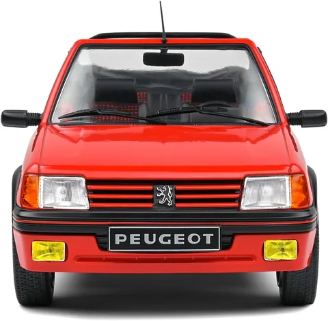 1/18 (Solido) PEUGEOT 205 CTI MK1 ROUGE 1989 (Vallelunga Kırmızısı)