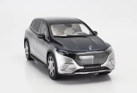 1/18 (Nzg) MERCEDES-MAYBACH EQS 680 SUV 2024 (Z 296) (Gümüş-Mavi)