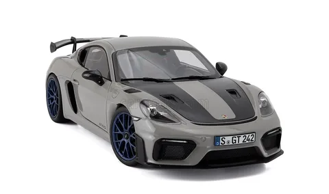 1/18 (Norev) PORSCHE CAYMAN GT4 RS 2023 WEISSACH PACKAGE (Opak açık gri)