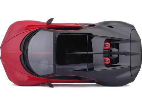 1/18 (Burago) BUGATTİ CHIRON SPORT (Kırmızı ve siyah)