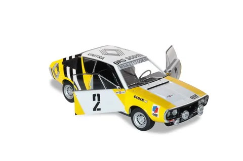 1/18 (Solido) RENAULT 17 RALLYE DE POLOGNE 1976 (Sarı-Beyaz-Siyah)