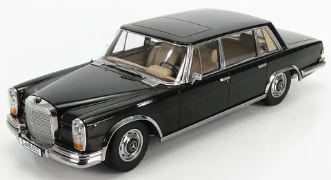 1/18 (KK scale) MERCEDES BENZ - S-CLASS 600 PULLMAN (W100) 1963 (Siyah)