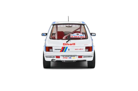 1/18 (Solido) PEUGEOT 205 RALLYE 1,9L – SCHWAB COLLECTION – 1990 (Mavi-Beyaz)