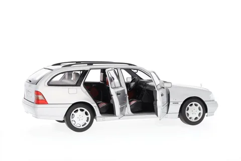 1/18 (Norev) MERCEDES-BENZ C 200 T-MODEL (S 202) 1997 (Parlak Gümüş)