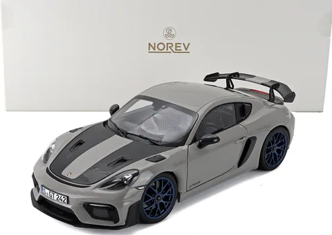 1/18 (Norev) PORSCHE CAYMAN GT4 RS 2023 WEISSACH PACKAGE (Opak açık gri)