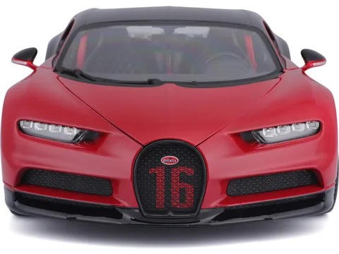 1/18 (Burago) BUGATTİ CHIRON SPORT (Kırmızı ve siyah)