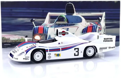 1/18 (Werk83) PORSCHE 936/77 24H LEMANS 1977 JACKY ICKX,HENRİ PESCAROLO (Martini Beyazı Yarış Tasarımlı)