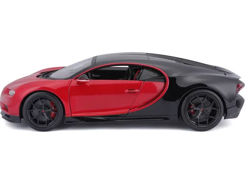 1/18 (Burago) BUGATTİ CHIRON SPORT (Kırmızı ve siyah)