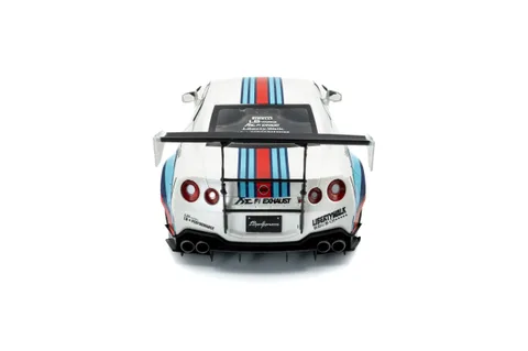 1/18 (Solido) NISSAN GT-R (R35) WITH LBWK BODY KIT TYPE 2.0 M 2024 (Martini Beyazı Yeşil Şeritli)