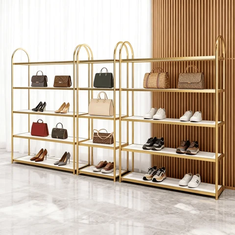 STD4068 Modern Duvara Monte Metal Ayakkabı Çanta Ürün Standı