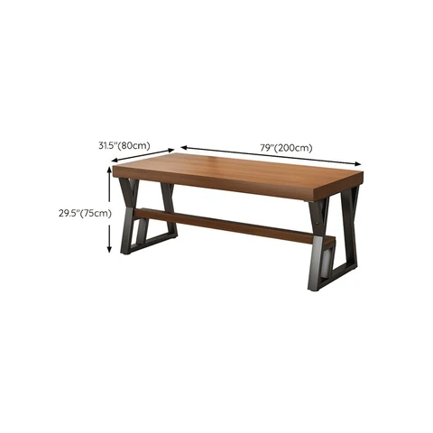 KC-0246 Endüstriyel MDF Bilgisayar Masası, Metal Çalışma Masası 200 cm