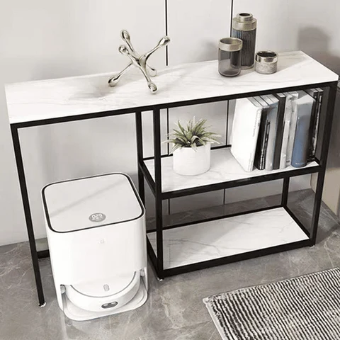 DRS-K2Modern Dikdörtgen Konsol Masa MDF Metal Ayaklı