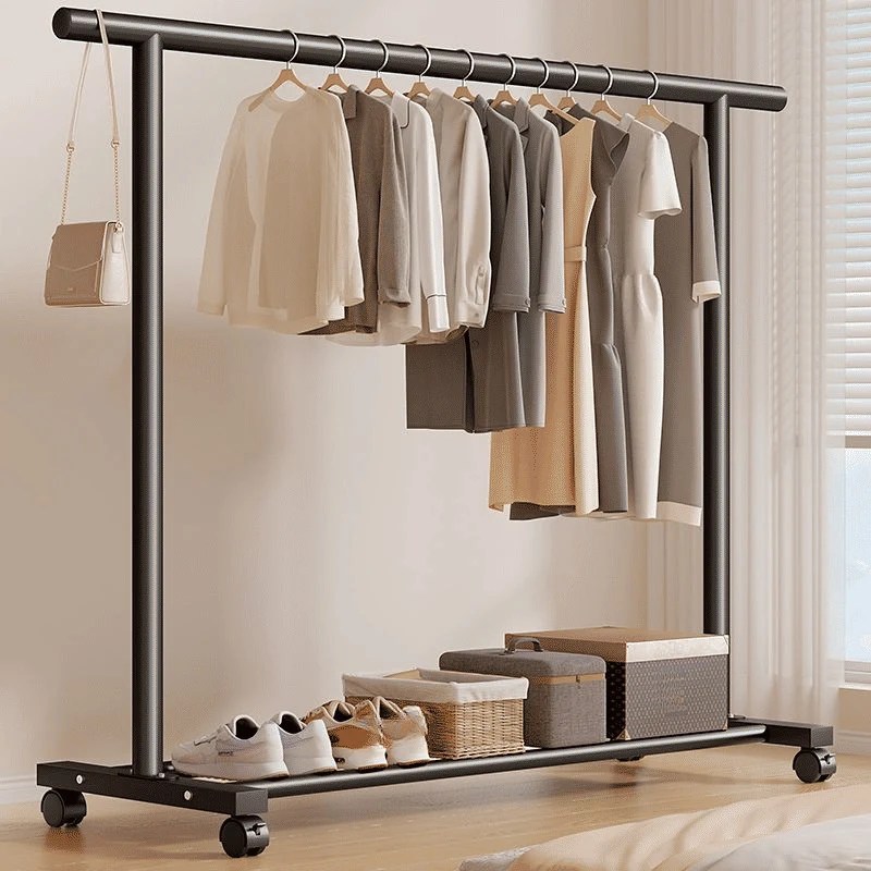 KC-0141 Minimalist Portmanto, Çelik İskeletli Askılık, 1 Raflı