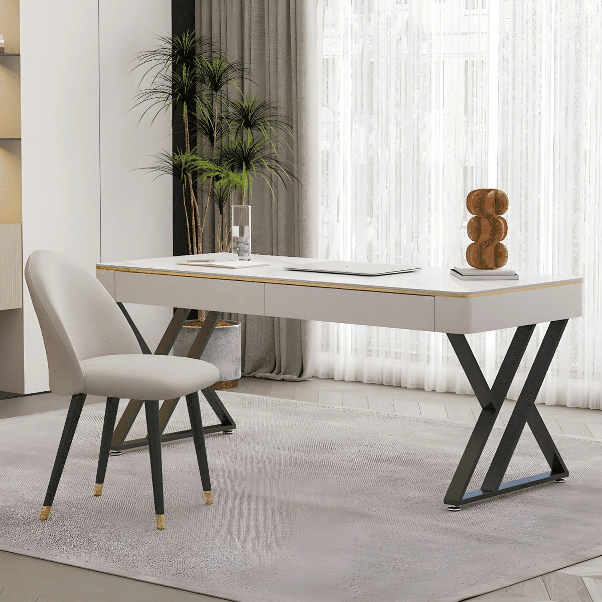 KC-0249 Metal Çalışma Masası Modern Tasarım Ofis Masası