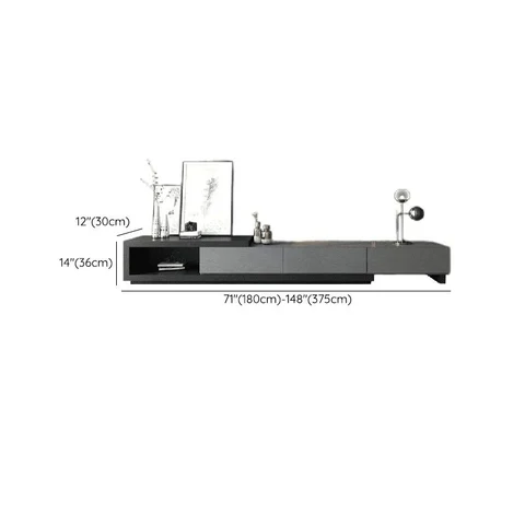 KTV-030 Modern Dikdörtgen TV Ünitesi Ahşap Çekmeceli Açılabilir